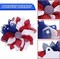 Here’s a polished reworded version of your title in one option: Independence Day Patriotic Wreath – Handmade American Flag Flower-Shaped Garland for Front Door, Window, or Wall Decoration, Perfect for 4th of July & Memorial Day